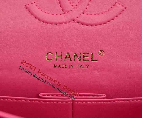 Chanel 2.55 Series Flap Bag Rose Sheepskin Leather A37586 Gold