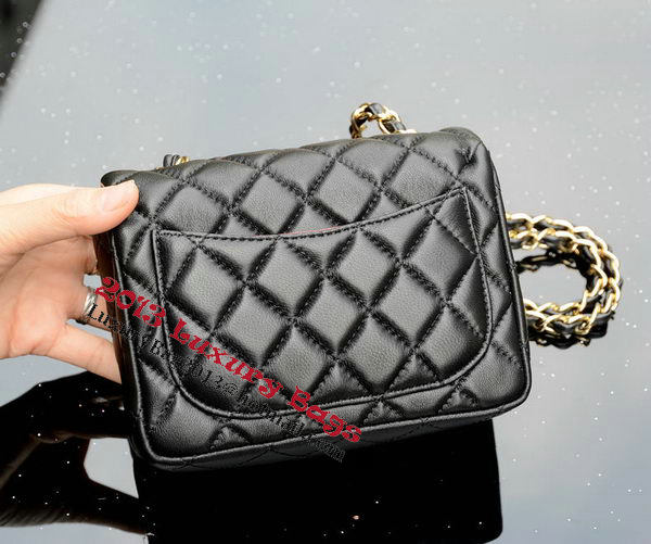 Chanel Classic MINI Flap Bag Black Sheepskin A37585 Gold