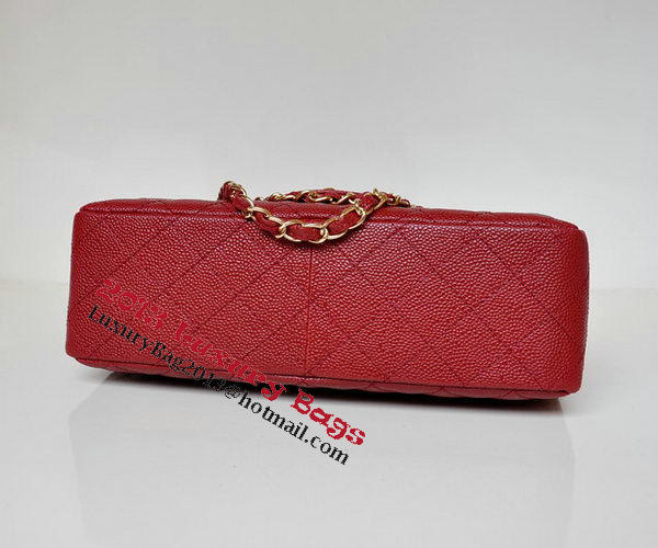 Chanel Jumbo Quilted Classic Flap Bag Burgundy Cannage Patterns A58600 Gold