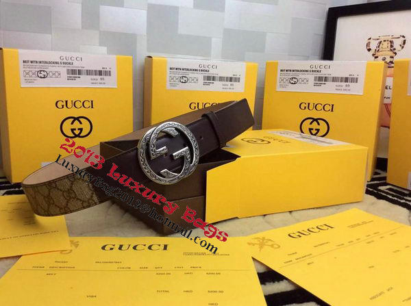 GUCCI Belt G1266 Brown