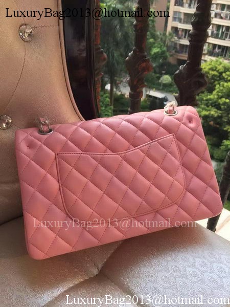 Chanel 2.55 Series Flap Bag Pink Original Leather A01112 Silver