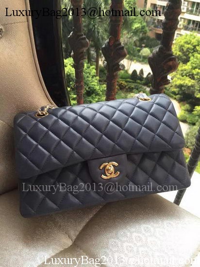 Chanel 2.55 Series Flap Bag Grey Original Leather A01112 Gold