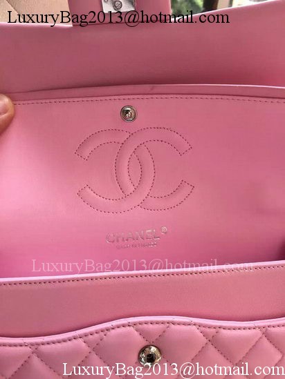 Chanel 2.55 Series Flap Bag Pink Original Leather A01112 Silver