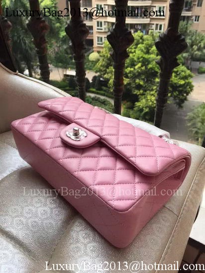 Chanel 2.55 Series Flap Bag Pink Original Leather A01112 Silver