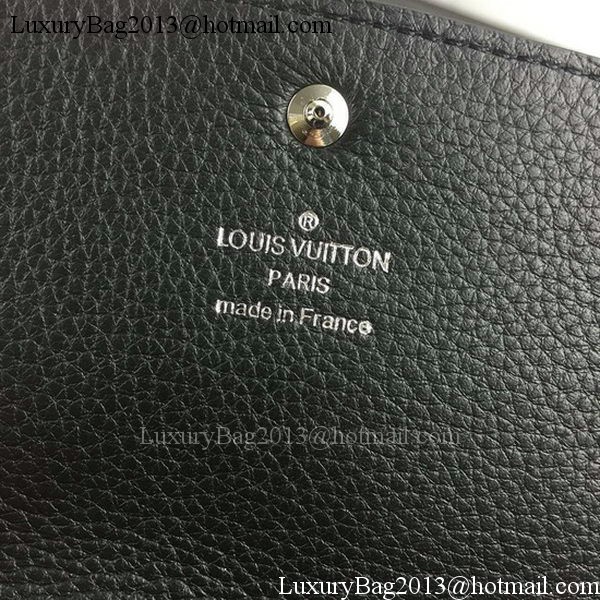 Louis Vuitton Mahina Leather IRIS Wallet M60144 Black