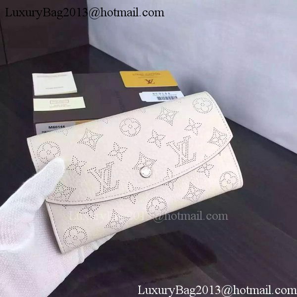 Louis Vuitton Mahina Leather IRIS Wallet M60144 OffWhite