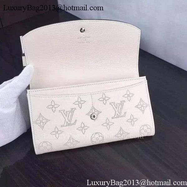 Louis Vuitton Mahina Leather IRIS Wallet M60144 OffWhite