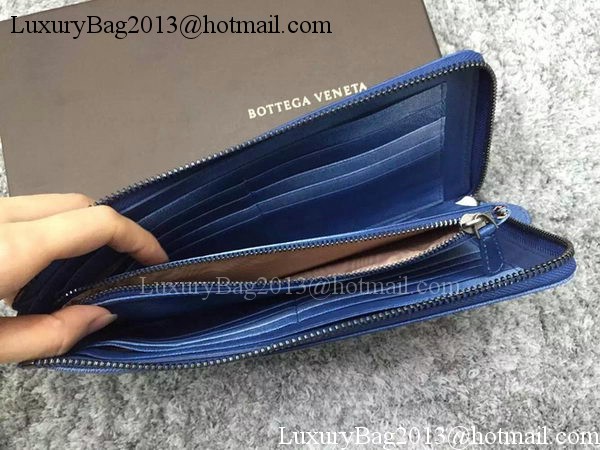 Bottega Veneta Intrecciato Leather Clutch BV144077 Blue