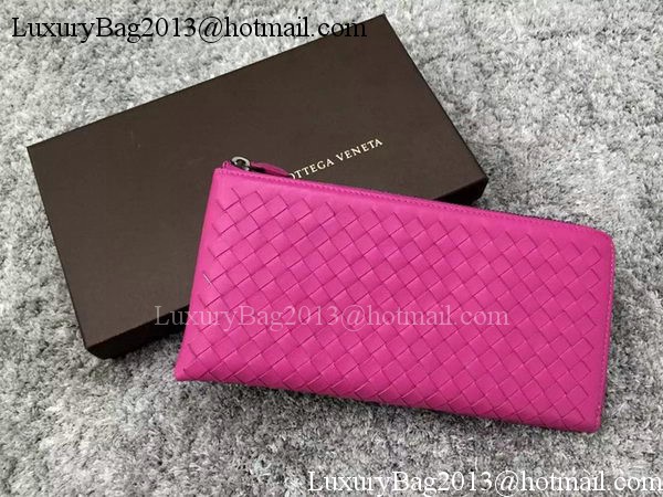 Bottega Veneta Intrecciato Leather Clutch BV144077 Rose