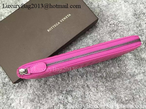 Bottega Veneta Intrecciato Leather Clutch BV144077 Rose