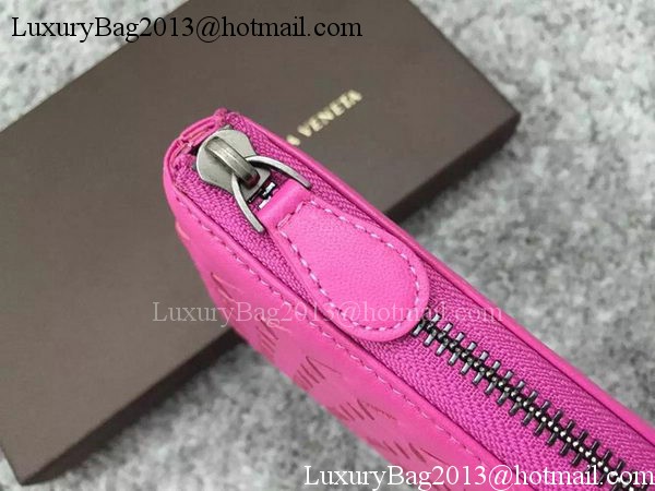 Bottega Veneta Intrecciato Leather Clutch BV144077 Rose