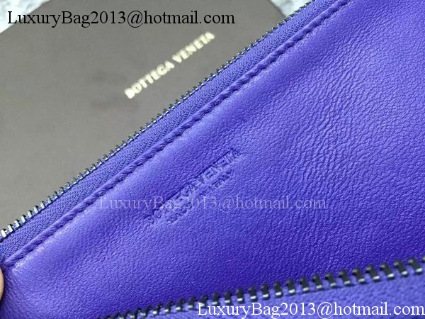 Bottega Veneta Intrecciato Leather Clutch BV144077 Violet