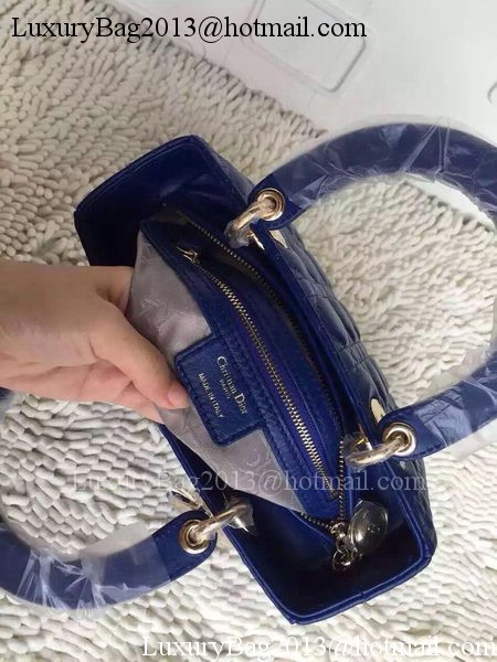 Dior Small Lady Dior Bag Sheeepskin Leather CD8239 Blue