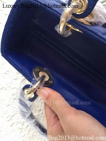 Dior Small Lady Dior Bag Sheeepskin Leather CD8239 Blue