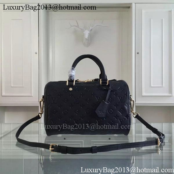 Louis Vuitton Monogram Empreinte Speedy BANDOULIERE 30 M91330 Black