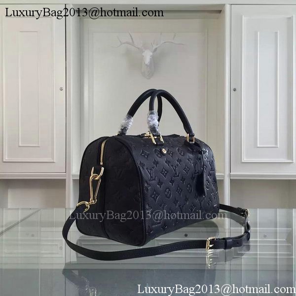 Louis Vuitton Monogram Empreinte Speedy BANDOULIERE 30 M91330 Black