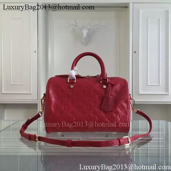 Louis Vuitton Monogram Empreinte Speedy BANDOULIERE 30 M91330 Red