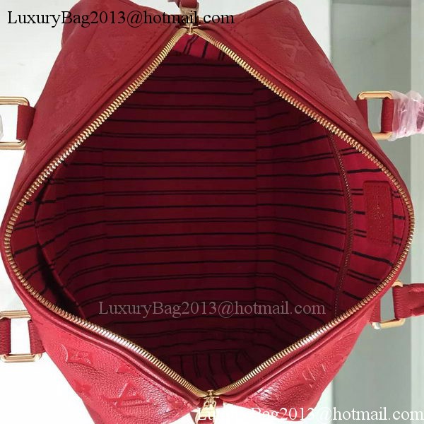 Louis Vuitton Monogram Empreinte Speedy BANDOULIERE 30 M91330 Red