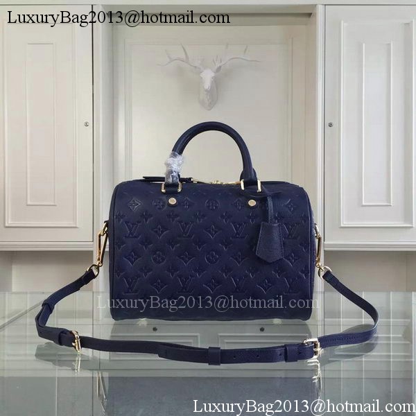 Louis Vuitton Monogram Empreinte Speedy BANDOULIERE 30 M91330 Royal