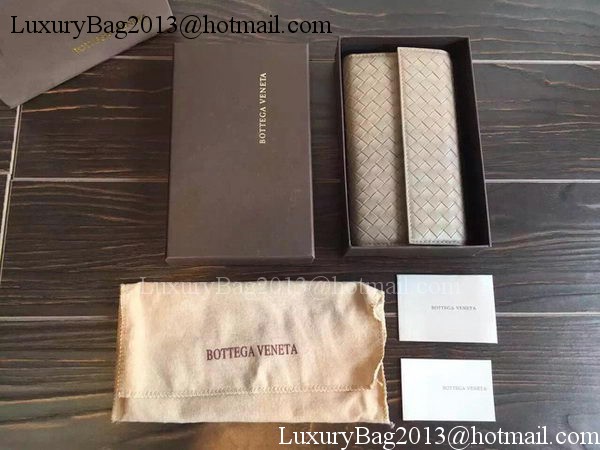 Bottega Veneta Intrecciato Nappa Tri-Flod Wallet BV150507 Khaki