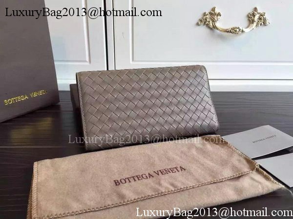 Bottega Veneta Intrecciato Nappa Tri-Flod Wallet BV150507 Khaki