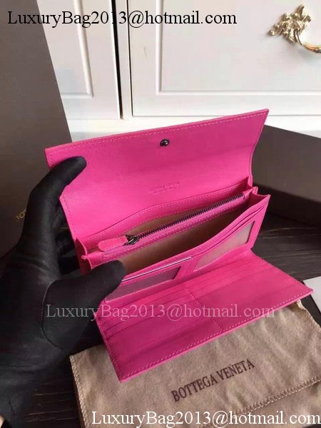 Bottega Veneta Intrecciato Nappa Tri-Flod Wallet BV150507 Rose