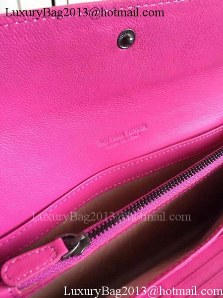 Bottega Veneta Intrecciato Nappa Tri-Flod Wallet BV150507 Rose