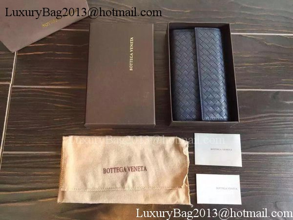 Bottega Veneta Intrecciato Nappa Tri-Flod Wallet BV150507 Royal