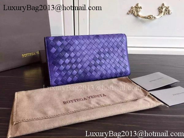 Bottega Veneta Intrecciato Nappa Tri-Flod Wallet BV1505071 Violet