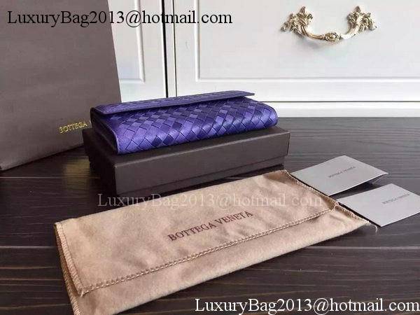 Bottega Veneta Intrecciato Nappa Tri-Flod Wallet BV1505071 Violet