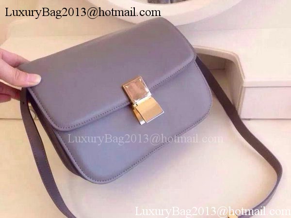 Celine Classic Box Flap Bag Calfskin Leather C2263 Purple