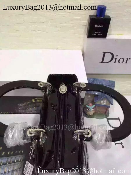 Dior Small Lady Dior Bag Patent Leather CD5502 Black