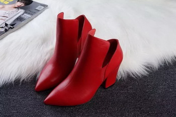 ALEXANDER MCQUEEN Ankle Boot Sheepskin MCQ271 Red