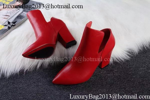 ALEXANDER MCQUEEN Ankle Boot Sheepskin MCQ271 Red