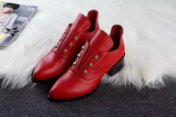 ALEXANDER MCQUEEN Ankle Boot Sheepskin MCQ273 Red