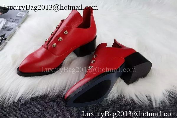 ALEXANDER MCQUEEN Ankle Boot Sheepskin MCQ273 Red