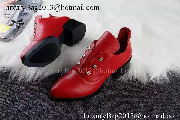 ALEXANDER MCQUEEN Ankle Boot Sheepskin MCQ273 Red