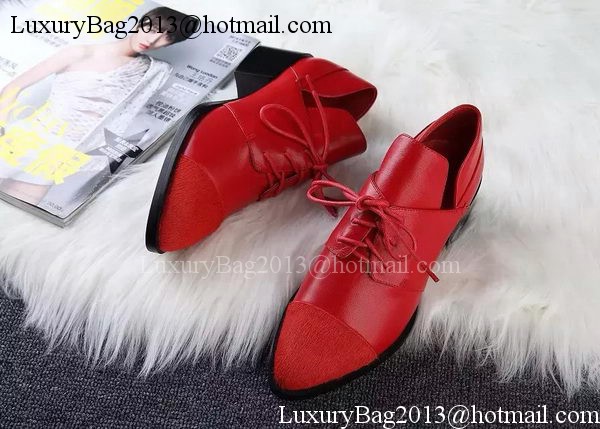 ALEXANDER MCQUEEN Ankle Boot Sheepskin MCQ275 Red