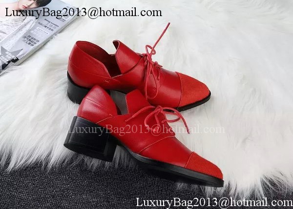 ALEXANDER MCQUEEN Ankle Boot Sheepskin MCQ275 Red