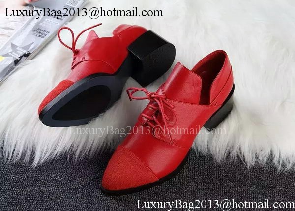 ALEXANDER MCQUEEN Ankle Boot Sheepskin MCQ275 Red