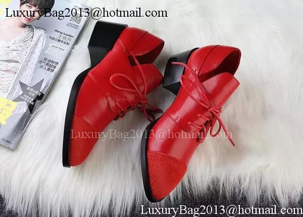 ALEXANDER MCQUEEN Ankle Boot Sheepskin MCQ275 Red