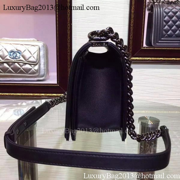 Boy Chanel Flap Shoulder Bag Sheepskin Leather A67086 Black