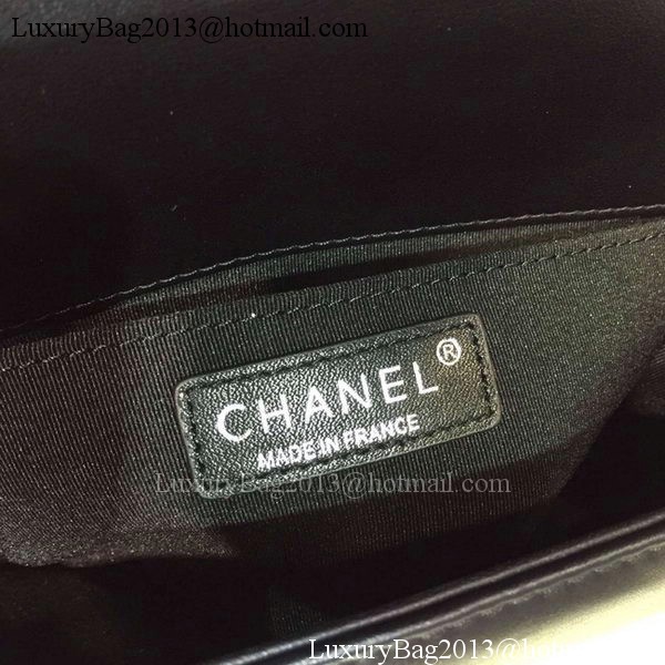 Boy Chanel Flap Shoulder Bag Sheepskin Leather A67086 Black