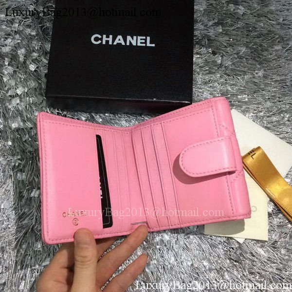 Chanel mini Tri-Fold Wallet Sheepskin Leather A48980