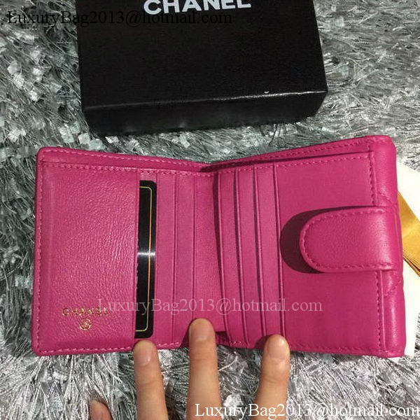 Chanel mini Tri-Fold Wallet Sheepskin Leather A48980