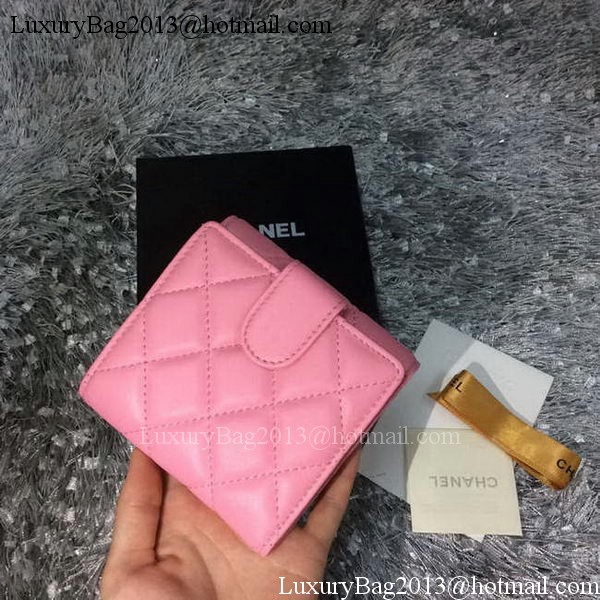 Chanel mini Tri-Fold Wallet Sheepskin Leather A48980