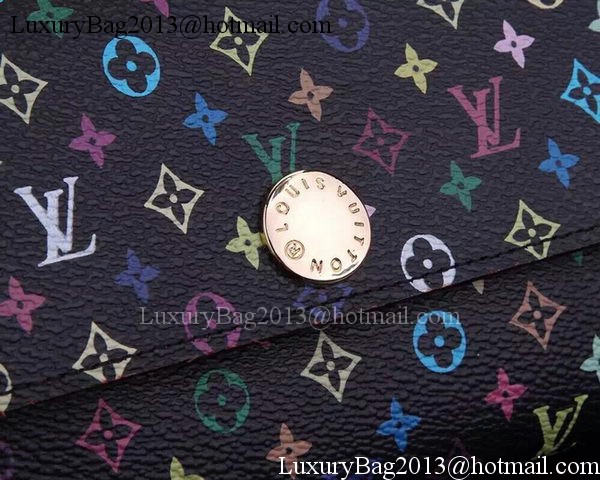 Louis Vuitton Monogram Multicolore Sarah Wallet M93745 Black