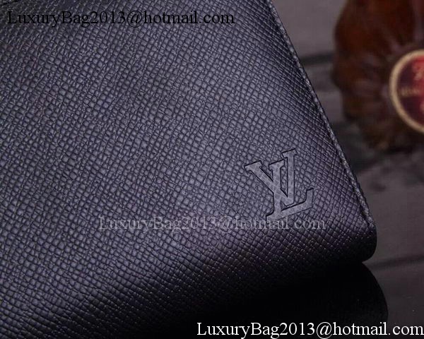 Louis Vuitton Taiga Leather Zippy Wallets M60017 Black