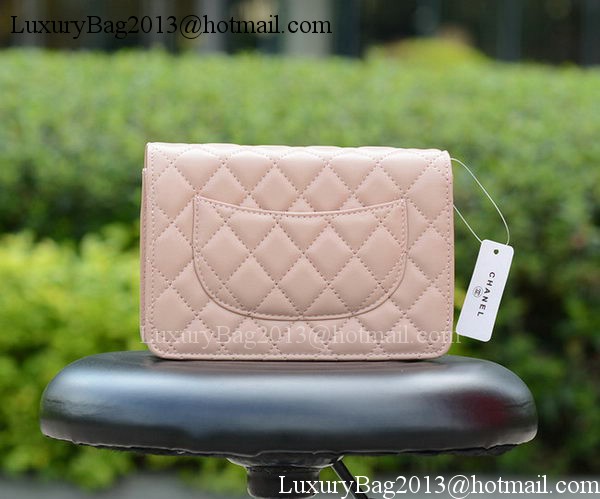 Chanel mini Flap Bags Pink Sheepskin Leather A33814 Gold