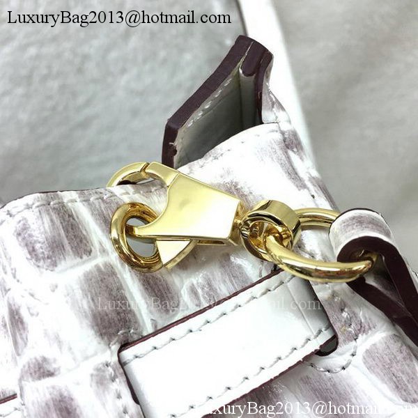 Hermes Birkin 25CM Tote Bag Croco Leather H25TCO OffWhite